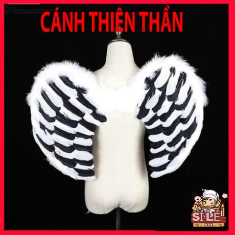 Cánh Thiên Thần Cosplay Halloween - Phụ Kiện Lông Vũ Trắng Độc Đáo Cho Tiệc Hóa Trang, Lễ Hội, Vũ Hội