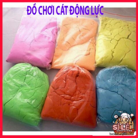 Cát Động Lực 1kg Kèm 10 Khuôn Sáng Tạo - Cát Dẻo An Toàn Giúp Trẻ Em Phát Triển Tư Duy và Kỹ Năng Vận Động