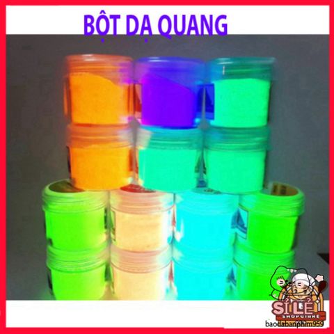Bộ 6 Màu Bột Dạ Quang Trường Thịnh Epoxy Nhập Khẩu Từ Đức - Chất Lượng Cao, Phát Sáng Tối, Sáng Tạo Nghệ Thuật DIY
