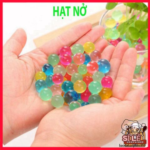 Gói 100 Viên Hạt Nở Slime Trang Trí Lọ Hoa - Hạt Tinh Thể Trồng Cây Không Cần Đất, An Toàn, Độc Đáo Cho Không Gian Sống