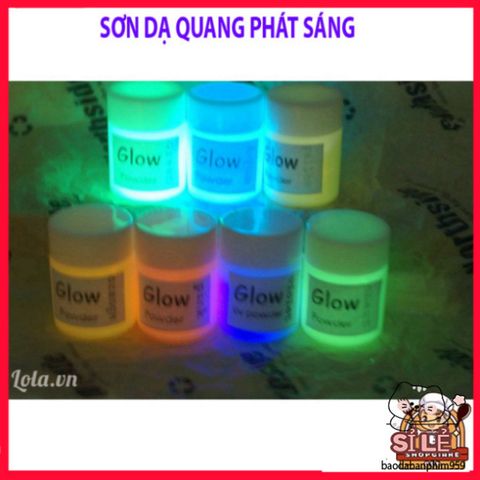 Sơn Dạ Quang 20ml [8 Màu] An Toàn, Phát Sáng Mạnh Mẽ Cho Nghệ Thuật và Trang Trí, Dễ Sử Dụng, Không Độc Hại
