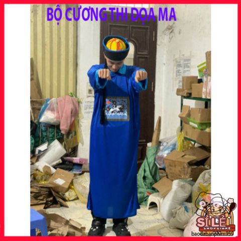 Bộ Đồ Hóa Trang Halloween - Trang Phục Cương Thi, Thầy Pháp, Diêm Vương cho Trẻ Em - Thiết Kế Huyền Bí và Độc Đáo