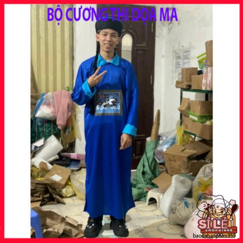 Bộ Đồ Hóa Trang Halloween - Trang Phục Cương Thi, Thầy Pháp, Diêm Vương cho Trẻ Em - Thiết Kế Huyền Bí và Độc Đáo