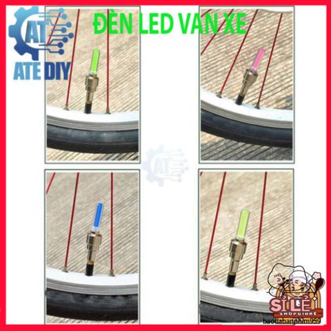 Đèn LED Neon Gắn Bánh Xe Đạp và Xe Máy - Đèn Phát Sáng Nắp Van An Toàn và Thú Vị cho Chuyến Đi Ban Đêm
