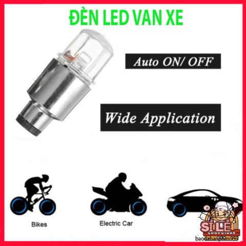 Nắp van lốp xe đạp LED phát sáng đa sắc - Phụ kiện trang trí bánh xe nổi bật cho xe đạp, xe máy, xe hơi
