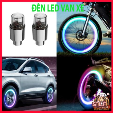 Nắp van lốp xe đạp LED phát sáng đa sắc - Phụ kiện trang trí bánh xe nổi bật cho xe đạp, xe máy, xe hơi