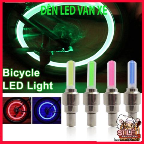 Bộ 2 Đèn LED Gắn Van Xe Đạp, Ô Tô, Xe Máy - Đèn Nhấp Nháy Bánh Xe Độc Đáo, Hiệu Quả và Dễ Dàng Lắp Đặt