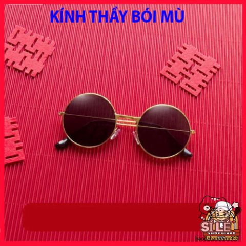Kính Thầy Tướng Đen Nobita D182 - Kính Mắt Tròn Thời Trang Độc Đáo Cho Nam Nữ, Bảo Vệ UV, Phong Cách Sành Điệu