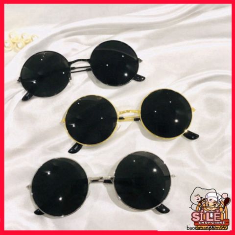 Kính Mát Tròn Nobita MSP39314 - Phong Cách Thầy Tưới Đen, Kính Râm Unisex Thời Trang Cho Mùa Hè Nổi Bật!