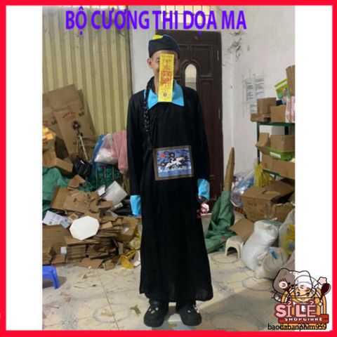 Bộ Trang Phục Halloween Hắc Bạch Vô Thường cho Người Lớn - Chất liệu thời trang độc đáo, nhiều kiểu dáng, mang đến phong cách ma mị hoàn hảo.