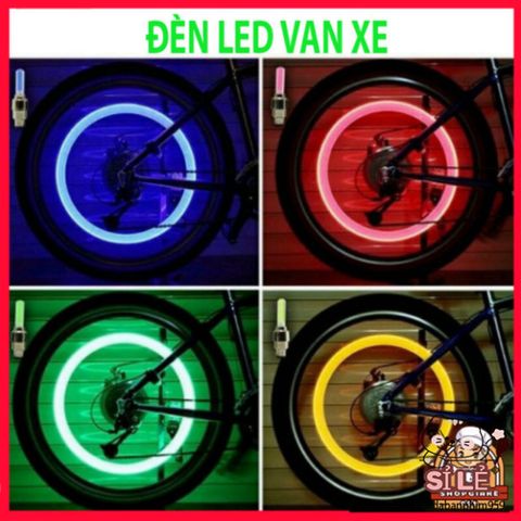 Bộ 2 Đèn LED Van Bánh Xe - Đèn Phát Sáng An Toàn Cho Xe Máy & Xe Đạp Điện, Thiết Kế Thông Minh, Tăng Cường An Ninh Ban Đêm