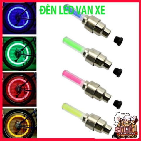 Bộ 2 Đèn Neon LED Trang Trí Xe Đạp - Đèn Cảnh Báo An Toàn Nắp Van Lốp Phát Sáng 4 Màu Sắc Rực Rỡ, Tiết Kiệm Năng Lượng, Dễ Dàng Lắp Đặt