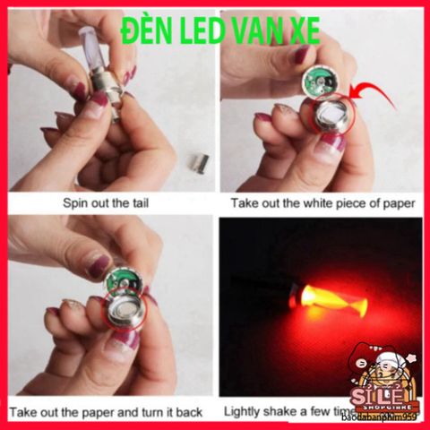 Bộ 2 Đèn Neon LED Trang Trí Xe Đạp - Đèn Cảnh Báo An Toàn Nắp Van Lốp Phát Sáng 4 Màu Sắc Rực Rỡ, Tiết Kiệm Năng Lượng, Dễ Dàng Lắp Đặt