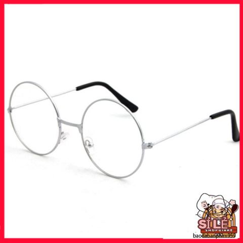 Kính tròn Nobita màu bạc - Phụ kiện thời trang cho học sinh sinh viên, phong cách năng động và hiện đại, bảo vệ mắt hiệu quả.