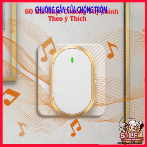 Chuông Cửa Không Dây Thông Minh - Chống Thấm Nước, Phạm Vi 300m, Âm Thanh Tùy Chọn, Tiện Ích Bảo Vệ Gia Đình