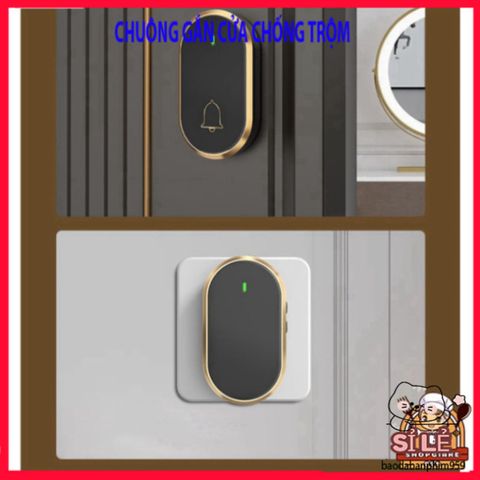 Chuông Cửa Không Dây Thông Minh - Chống Thấm Nước, Phạm Vi 300m, Âm Thanh Tùy Chọn, Tiện Ích Bảo Vệ Gia Đình