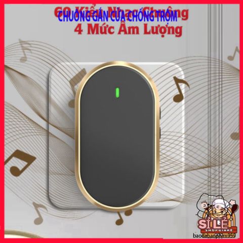 Chuông Cửa Không Dây Thông Minh - Chống Thấm Nước, Phạm Vi 300m, Âm Thanh Tùy Chọn, Tiện Ích Bảo Vệ Gia Đình