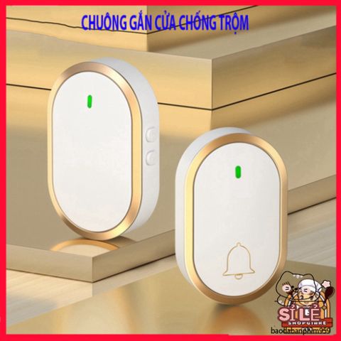 Chuông Cửa Không Dây Thông Minh - Chống Thấm Nước, Phạm Vi 300m, Âm Thanh Tùy Chọn, Tiện Ích Bảo Vệ Gia Đình