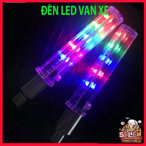 Đèn Van Xe 5 Bóng LED Nhấp Nháy 7 Màu - Trang Trí Bánh Xe An Toàn, Phát Sáng Khi Di Chuyển, Dễ Dàng Lắp Đặt Cho Mọi Loại Xe