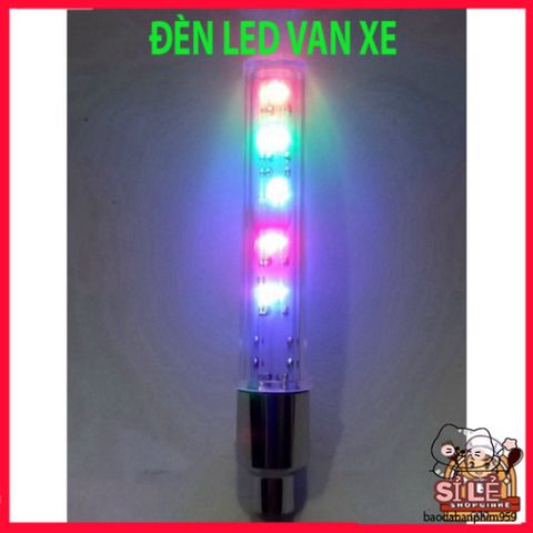 Đèn Van Xe 5 Bóng LED Nhấp Nháy 7 Màu - Trang Trí Bánh Xe An Toàn, Phát Sáng Khi Di Chuyển, Dễ Dàng Lắp Đặt Cho Mọi Loại Xe