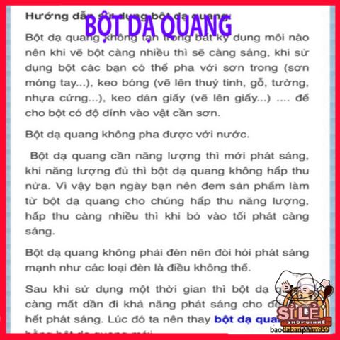Bột Dạ Quang Xanh Dương 10g - Nguyên Liệu Phát Sáng Tuyệt Vời Cho Trang Trí và Đồ Handmade - Sáng Tạo Không Gian Ấn Tượng