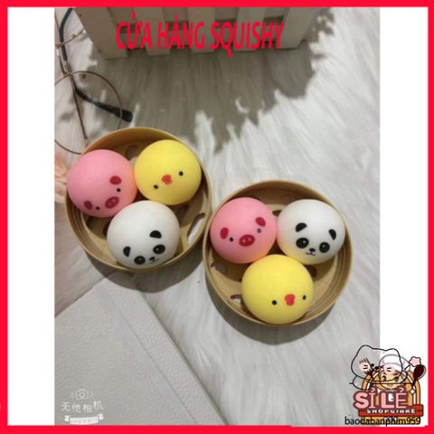 Bánh Tròn Ngũ Cốc Hoa Quả Squishy Mochi Siêu Đàn Hồi - Đồ Chơi Giải Tỏa Stress Dễ Thương, Mềm Mịn, Quà Tặng Ý Nghĩa Cho Tất Cả Lứa Tuổi