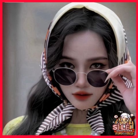 Kính Mát Retro Ulzzang TIN HIN HOT TREND - Kính Chụp Hình Vintage Phong Cách Nobita, Phụ Kiện Thời Trang Đi Biển  cho Nữ