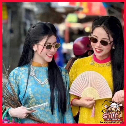Kính Mát Retro Ulzzang TIN HIN HOT TREND - Kính Chụp Hình Vintage Phong Cách Nobita, Phụ Kiện Thời Trang Đi Biển  cho Nữ