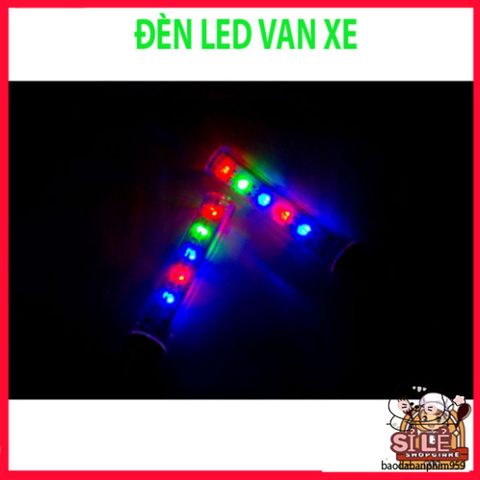 Đèn LED Gắn Van Xe Đạp & Xe Máy - Phụ Kiện Thời Trang 5 Bóng LED Phát Sáng Rực Rỡ Cho Bánh Xe, Đèn Trang Trí Siêu Ngầu