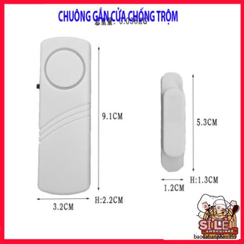 Còi Hú Báo Động 90dB An Ninh - Thiết Bị Ngăn Chặn Trộm, Chuông Cảnh Báo Gắn Cửa Tiện Lợi, Bảo Vệ Tổ Ấm Của Bạn