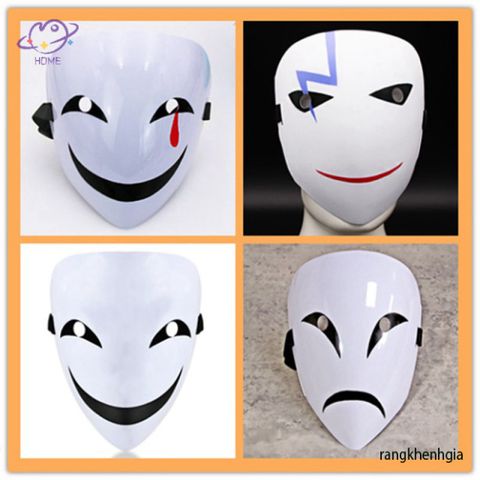 Mặt Nạ Cosplay Đạn Đen Hiruko - Phụ Kiện Anime Halloween Độc Đáo Cho Sự Kiện Hóa Trang