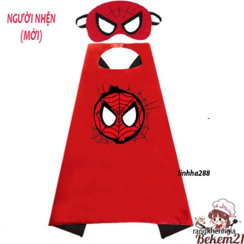 Áo Choàng Nhập Vai Siêu Anh Hùng Spiderman & Iron Man - Thời Trang Trẻ Em Chất Liệu Cotton An Toàn cho Bé 2-8 Tuổi