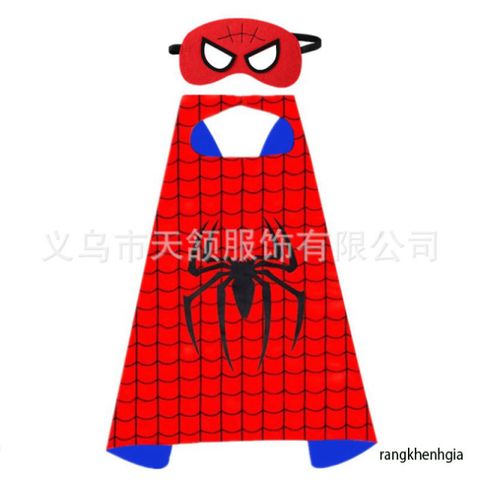 Bộ Áo Choàng và Mặt Nạ Spiderman Dành Cho Bé - Trang Phục Siêu Anh Hùng Marvel Cho Trẻ Em, Quà Tặng Sinh Nhật Tuyệt Vời