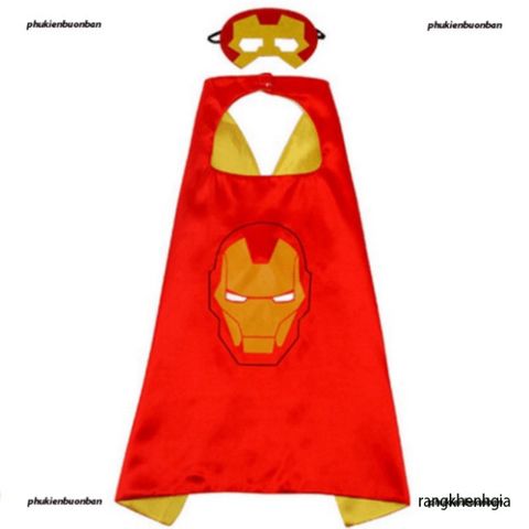 Bộ Áo Choàng và Mặt Nạ Người Sói Superman Hồng - Trang Phục Hóa Trang Siêu Anh Hùng cho Bé Trai và Bé Gái, Thích Hợp Tiệc Sinh Nhật