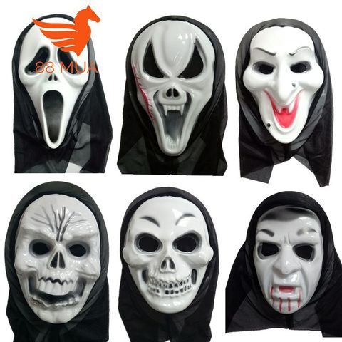 Mặt Nạ Halloween Scream - Mặt Nạ Hóa Trang Sát Nhân Giấu Mặt Thời Trang, Phụ Kiện Dự Tiệc Ấn Tượng