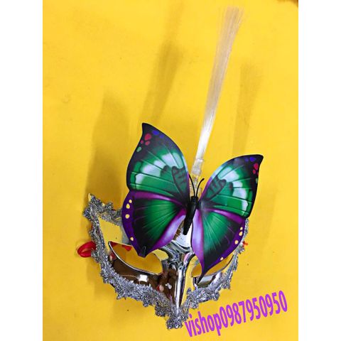 Mặt Nạ Hóa Trang Lông Vũ - Phụ Kiện Thời Trang Độc Đáo Cho Tiệc Halloween và Sự Kiện, Có Loại Có Đèn và Không Đèn