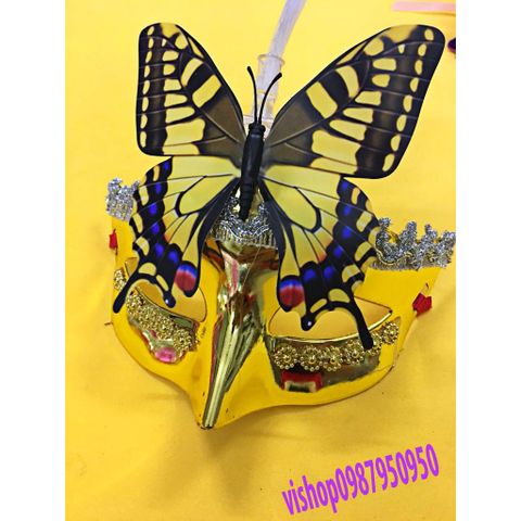 Mặt Nạ Hóa Trang Lông Vũ - Phụ Kiện Thời Trang Độc Đáo Cho Tiệc Halloween và Sự Kiện, Có Loại Có Đèn và Không Đèn
