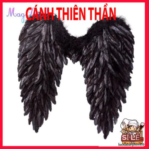 Cánh Thiên Thần Lông Vũ Trắng Dễ Thương - Phụ Kiện Hóa Trang Halloween 3D Cho Trẻ Em và Người Lớn, Quà Tặng Ý Nghĩa