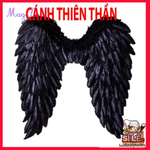 Cánh Thiên Thần Lông Vũ Trắng Dễ Thương - Phụ Kiện Hóa Trang Halloween 3D Cho Trẻ Em và Người Lớn, Quà Tặng Ý Nghĩa
