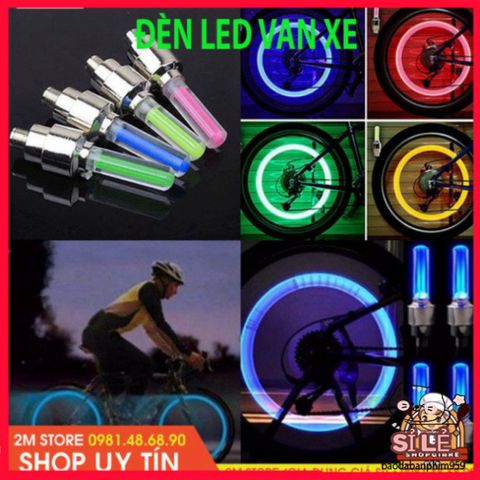 Đèn LED Neon Gắn Van Bánh Xe Đạp, Xe Máy & Ô Tô - Phụ Kiện Ánh Sáng Độc Đáo, Tạo Hiệu Ứng Lung Linh Khi Di Chuyển