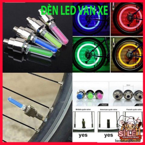 Đèn LED Neon Gắn Van Bánh Xe Đạp, Xe Máy & Ô Tô - Phụ Kiện Ánh Sáng Độc Đáo, Tạo Hiệu Ứng Lung Linh Khi Di Chuyển