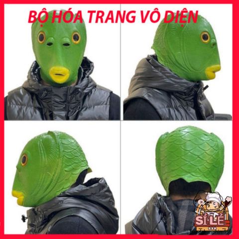 Mũ đội đầu cá xanh - Phụ kiện vui nhộn cho tiệc hóa trang, Halloween, Giáng sinh - Quà tặng độc đáo cho mọi lứa tuổi