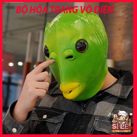 Mũ đội đầu cá xanh - Phụ kiện vui nhộn cho tiệc hóa trang, Halloween, Giáng sinh - Quà tặng độc đáo cho mọi lứa tuổi