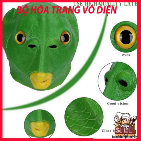 Mũ đội đầu cá xanh - Phụ kiện vui nhộn cho tiệc hóa trang, Halloween, Giáng sinh - Quà tặng độc đáo cho mọi lứa tuổi