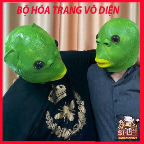 Mũ đội đầu cá xanh - Phụ kiện vui nhộn cho tiệc hóa trang, Halloween, Giáng sinh - Quà tặng độc đáo cho mọi lứa tuổi