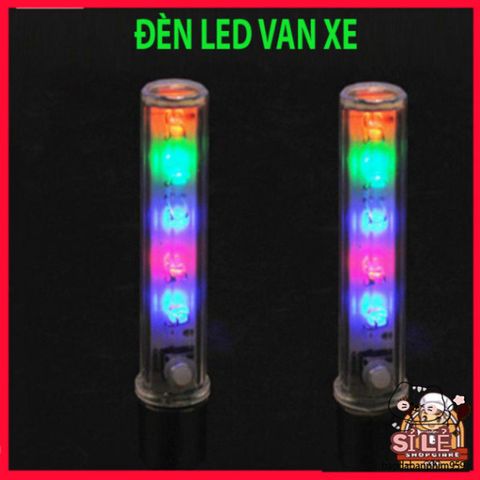Đèn LED 5 Bóng Gắn Van Lốp Xe Đạp - Phát Sáng Nắp Van An Toàn Cho Ban Đêm - Phụ Kiện Xe Đẹp Mắt Chuyên Dụng