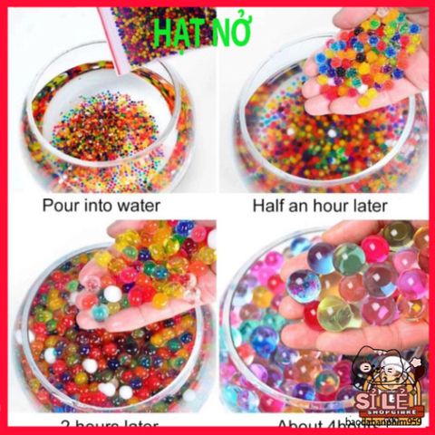 Bộ 1000 Hạt Nở Giữ Nước Cho Cây Cảnh - Trang Trí Chậu Hoa Slime Slam, Hỗ Trợ Tưới Cây và Tạo Điểm Nhấn Độc Đáo Cho Không Gian Sống
