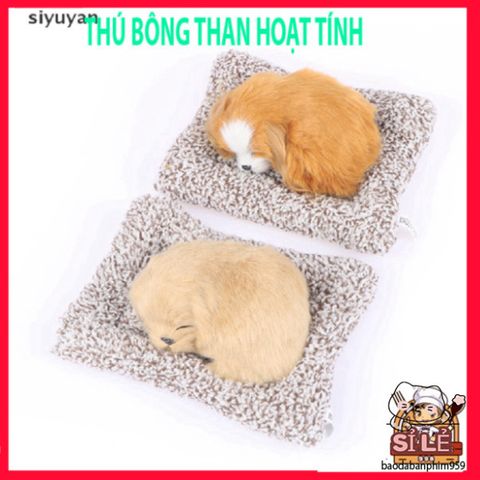 Gấu Bông Cún Nhồi Bông Than Tre Hoạt Tính - Quà Tặng Đáng Yêu Cho Bé, Phụ Kiện Trang Trí Xe Hơi Hữu Ích và An Toàn