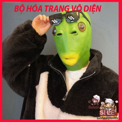 Mặt Nạ Silicone Hình Ếch Dễ Thương - Phụ Kiện Tiệc Tùng Độc Đáo, Mũ Trùm Đầu Chất Lượng Cho Người Lớn và Trẻ Em 7-14 Tuổi