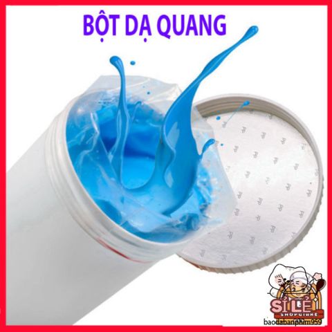 Bộ 8 Chai Bột Màu Huỳnh Quang Phát Sáng Trong Bóng Tối 15g - Nhiều Màu Sắc Đẹp Tạo Hiệu Ứng Nghệ Thuật Đặc Biệt